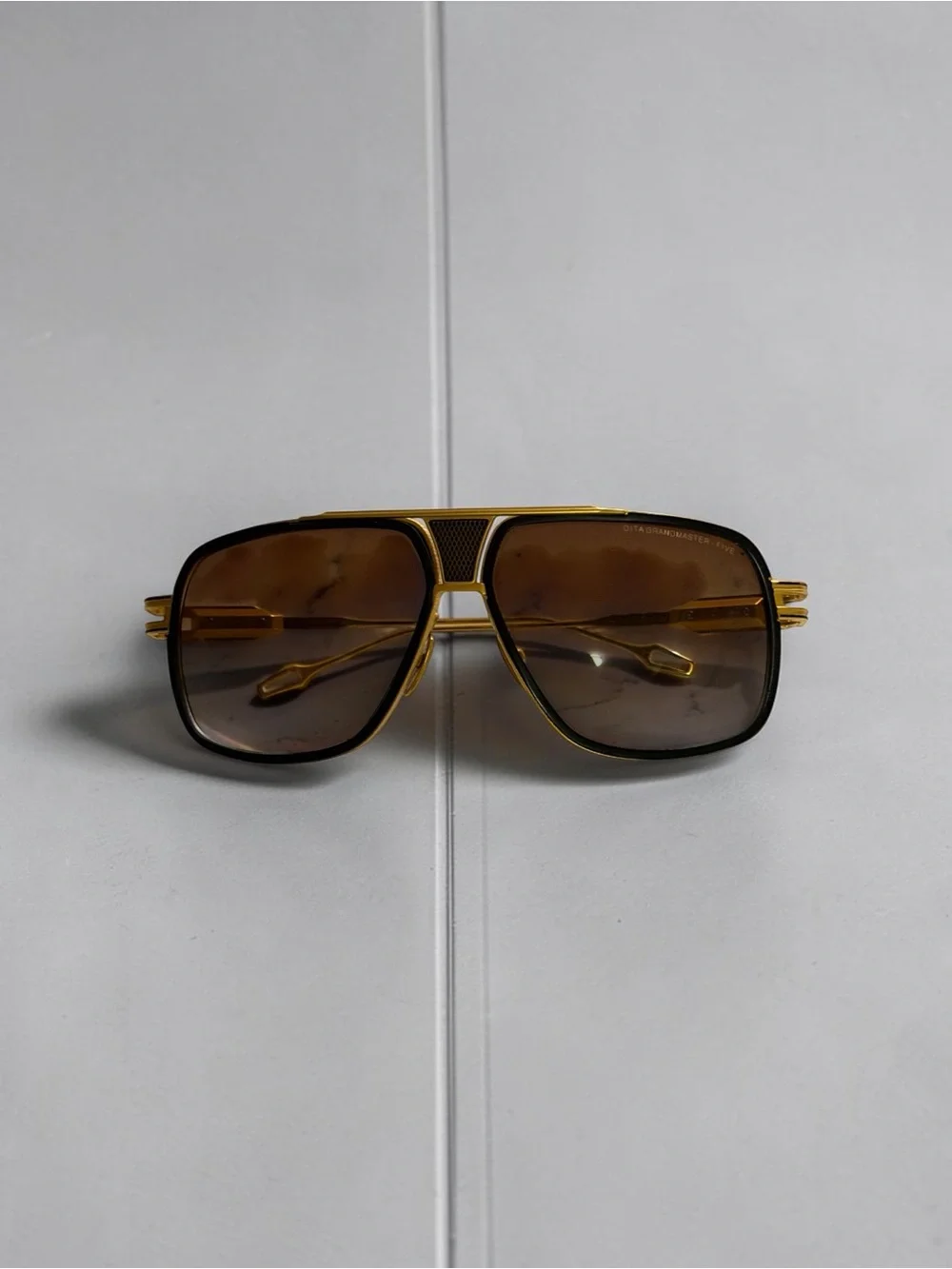DITA Gold Frame with Brown Gradient Lenses Sunglasses